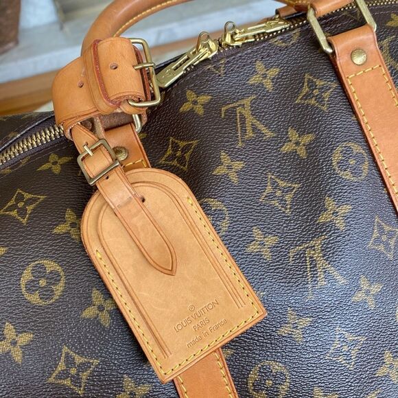 Louis Vuitton Keepall 55 Monogram w/ Name Tag, Poignet & Padlock - Picture 12 of 17